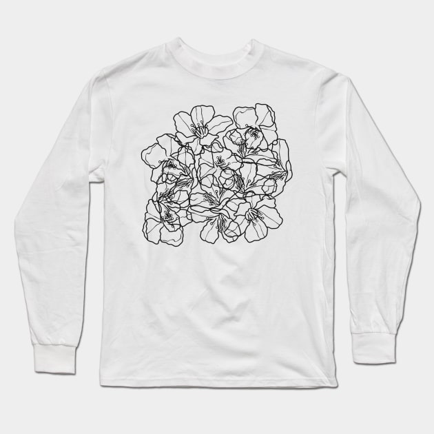 Floral Long Sleeve T-Shirt by ElviaMontemayor